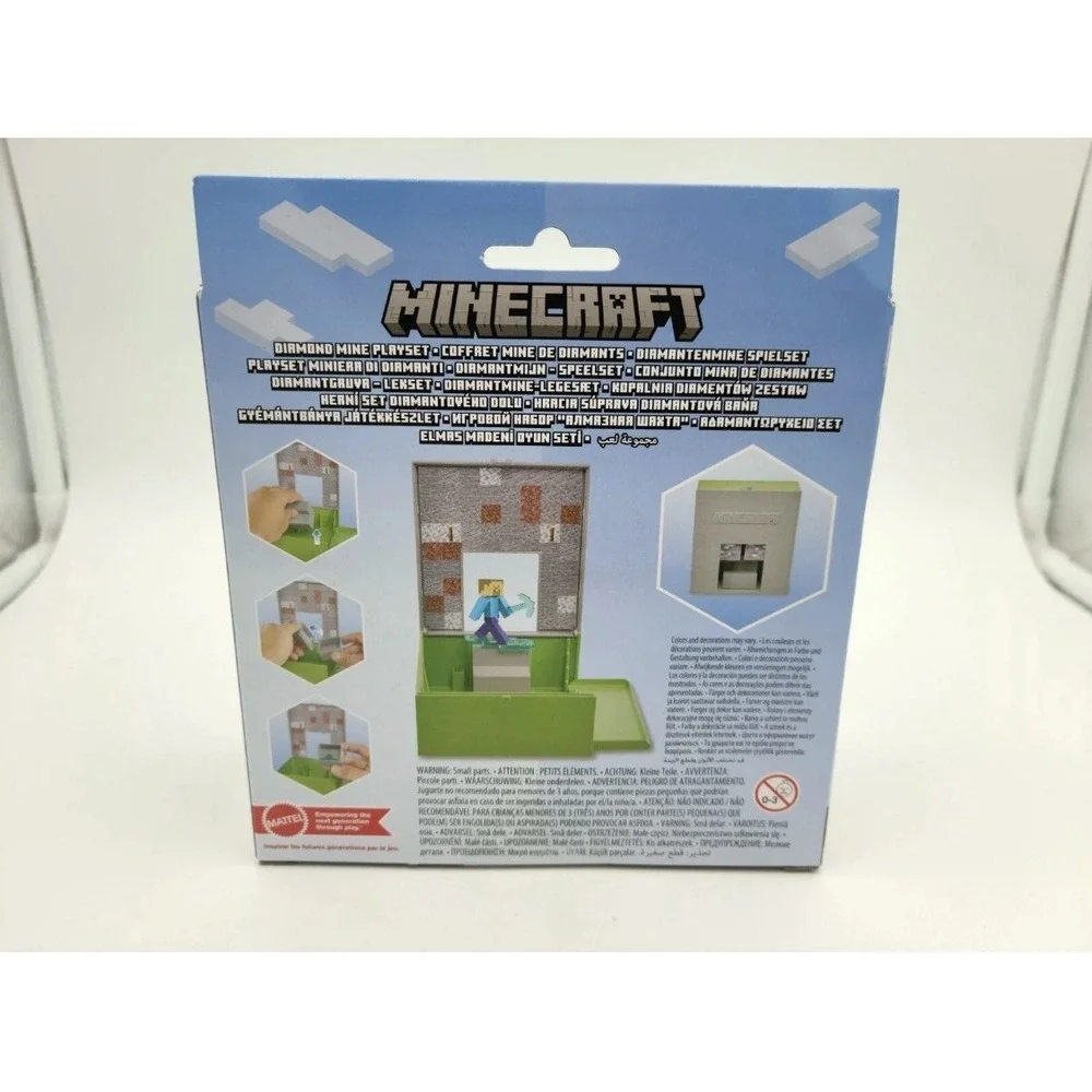 Mattel Minecraft Diamond Mine Playset with‎ 2 inch Figure - Brand New